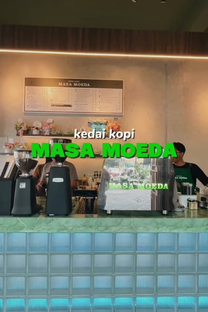 Suasana malam di Kedai Kopi Masa Moeda